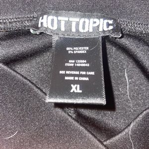 Black Lace-up yoke skirt - Hot Topic - USED - XL -